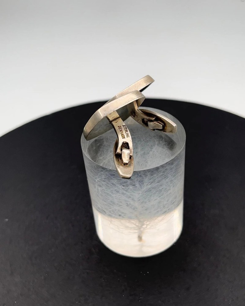Bent Knudsen Sterling Silver Silver Cuff Links No 10