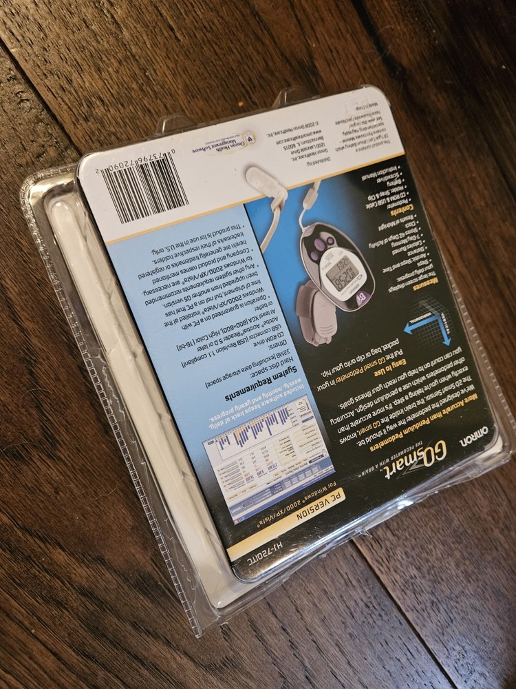 OMRON Go Smart Dual Axis Pocket Pedometer HJ-720ITC PC Version New - Open Box