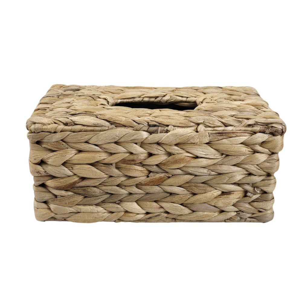 Decorative Natural Woven Seagrass Tissue Box Rectangular Cover Boho Beach Cottag