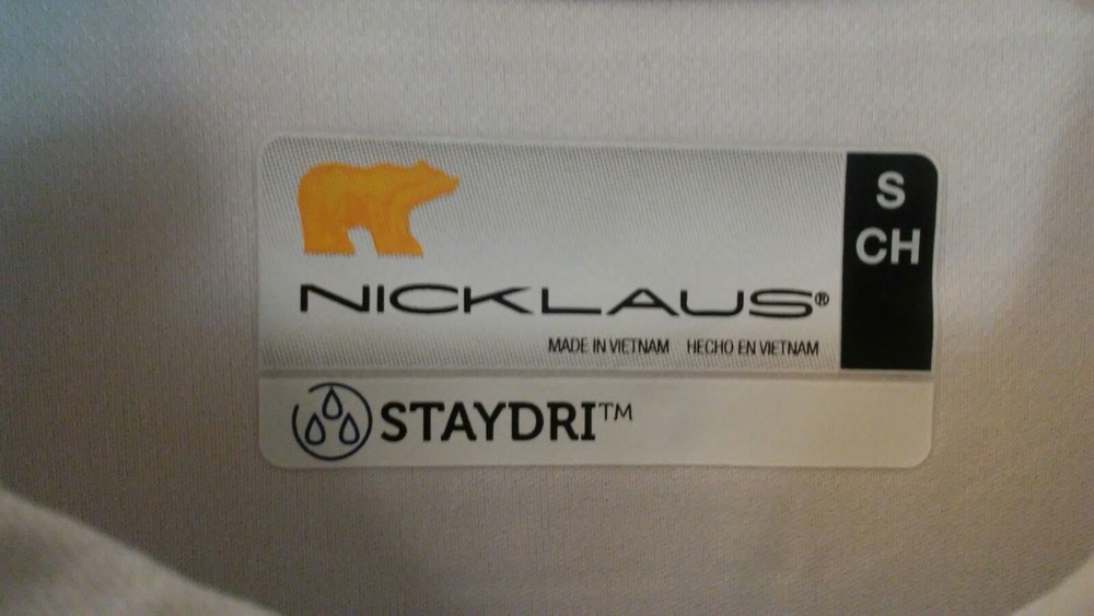 NWT Nicklaus StayDri Mens Small