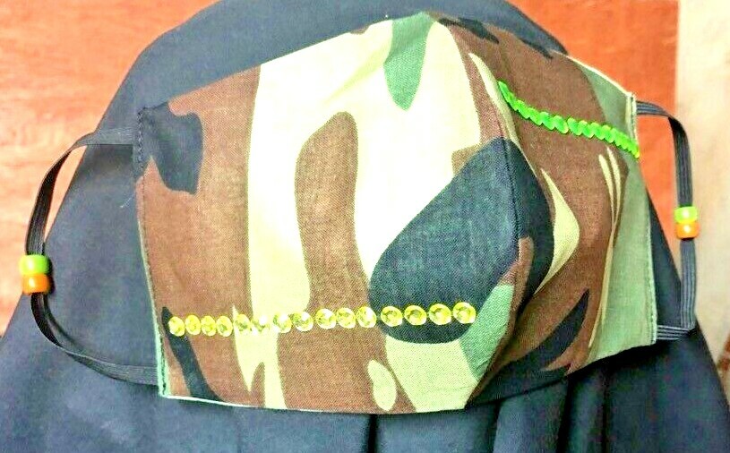 ***Camouflage*** REVERSIBLE Cotton Face mask (handmade)