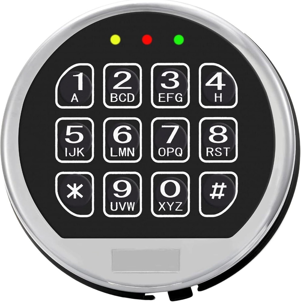 High quality Gun Safe Lock Replacement Chrome Keypad With Solenoid Lock