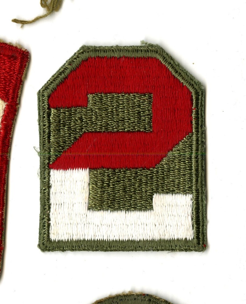 Second Army WWII Original Cut Edge White Back Patch Ranger School Training