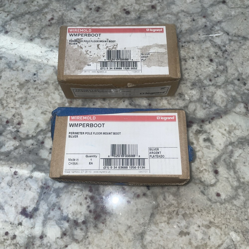 Wiremold WMPERBOOT PERIMETER POLE FLOOR MOUNT BOOT SILVER (qty 2)