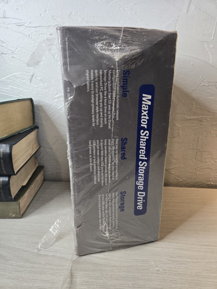 Maxtor Shared Storage 300GB External Hard Drive Small Office & Home Network NEW