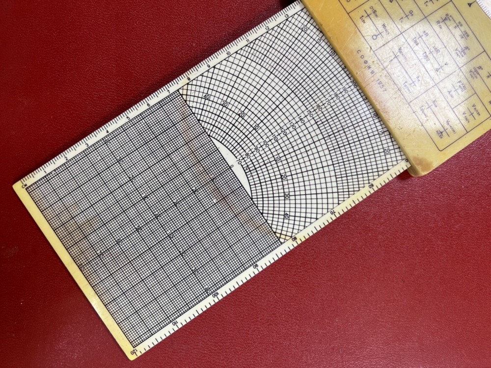 1957 Pilot's Flight Aviator Computer Navigation Airplane Slide Rule KNP-57 E6B