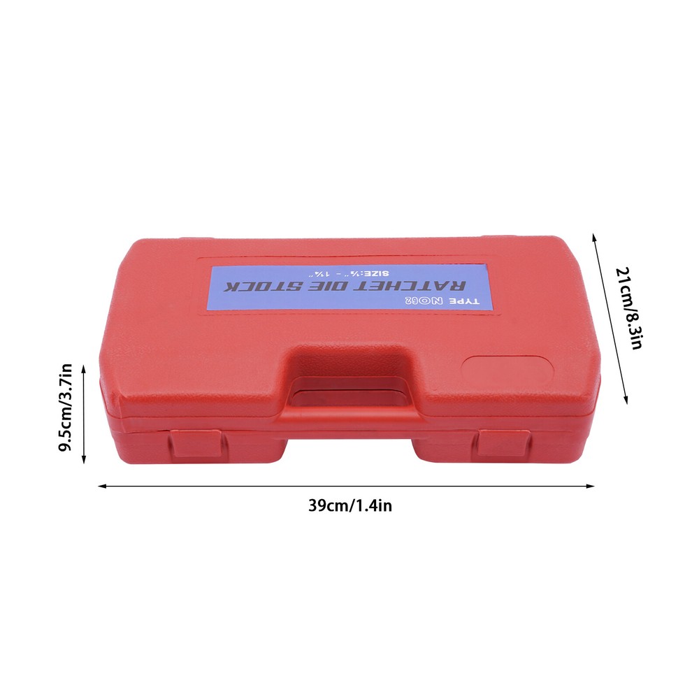 Pipe Threading Kit Pipe Threader 1/2''-1-1/4'' BSPT Plumber Set Die Dies Set Red