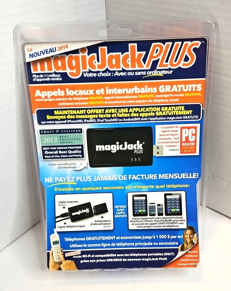 Magic Jack Plus Free Local Long Distance Calling Telephone Unit