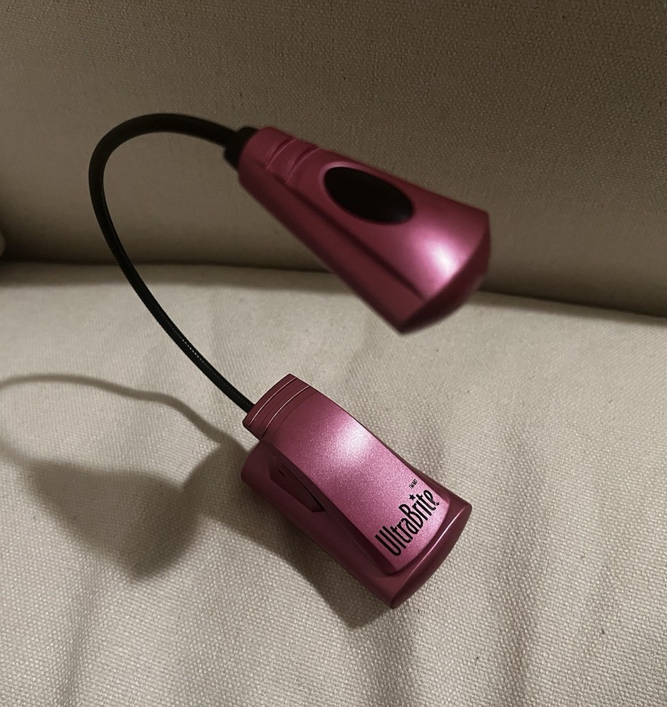 UltraBrite Pink LED Clip-On Reading Light