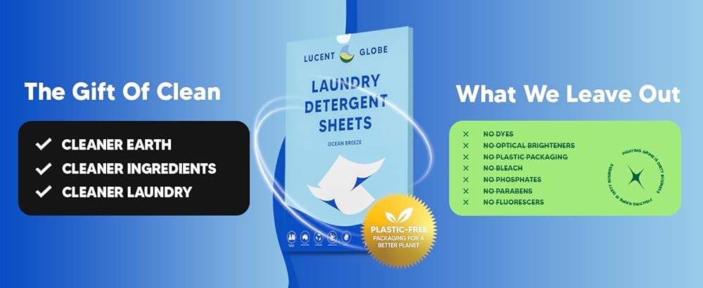 Laundry Deternt Sheets. Pre-Measured Laundry Sheets.