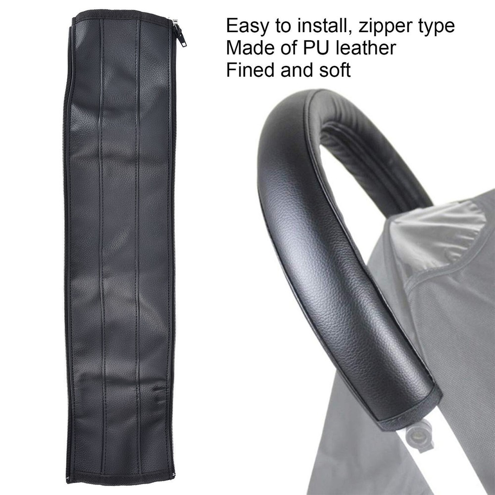 Baby Stroller Handle Cover Multipurpose Soft PU Stroller Armrest Protector