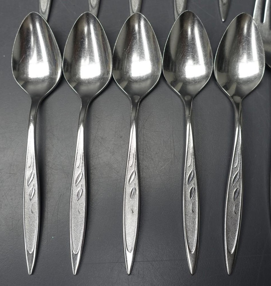 FLATWARE 53pc ROGERS stainless ROYAL HARVEST service for 11 + EXTRAS +SERVING