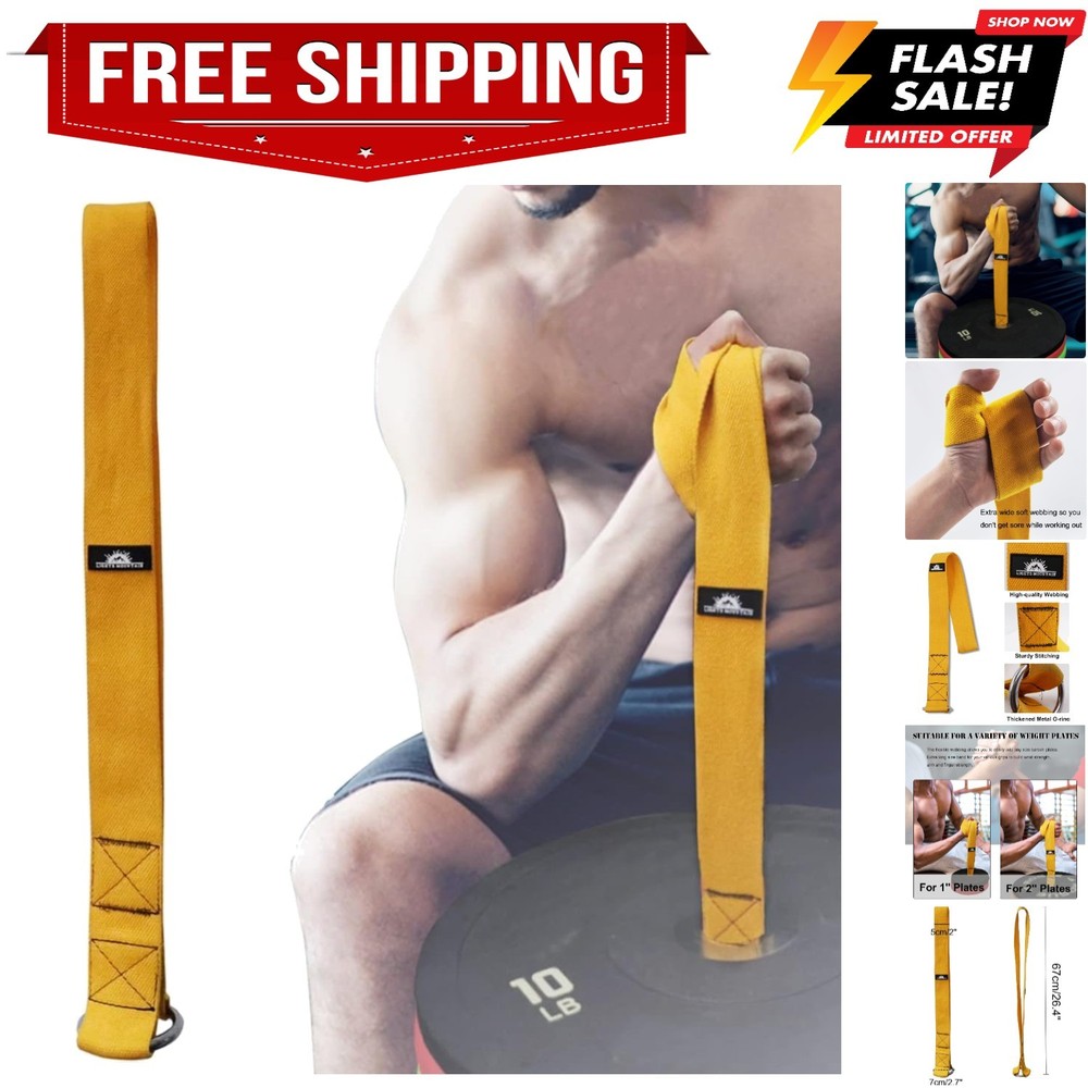Arm Wrestling Training Loading Strap for Barbells, Arm Finger Wrist Exerciser...