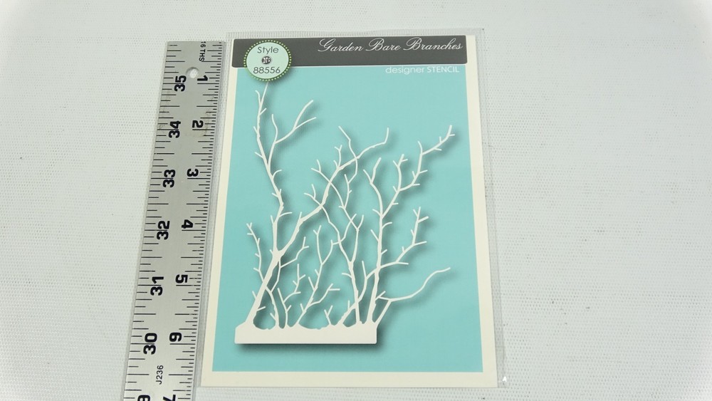 2014 Memory Box Texture Designer Stencil Bare Branches 88556