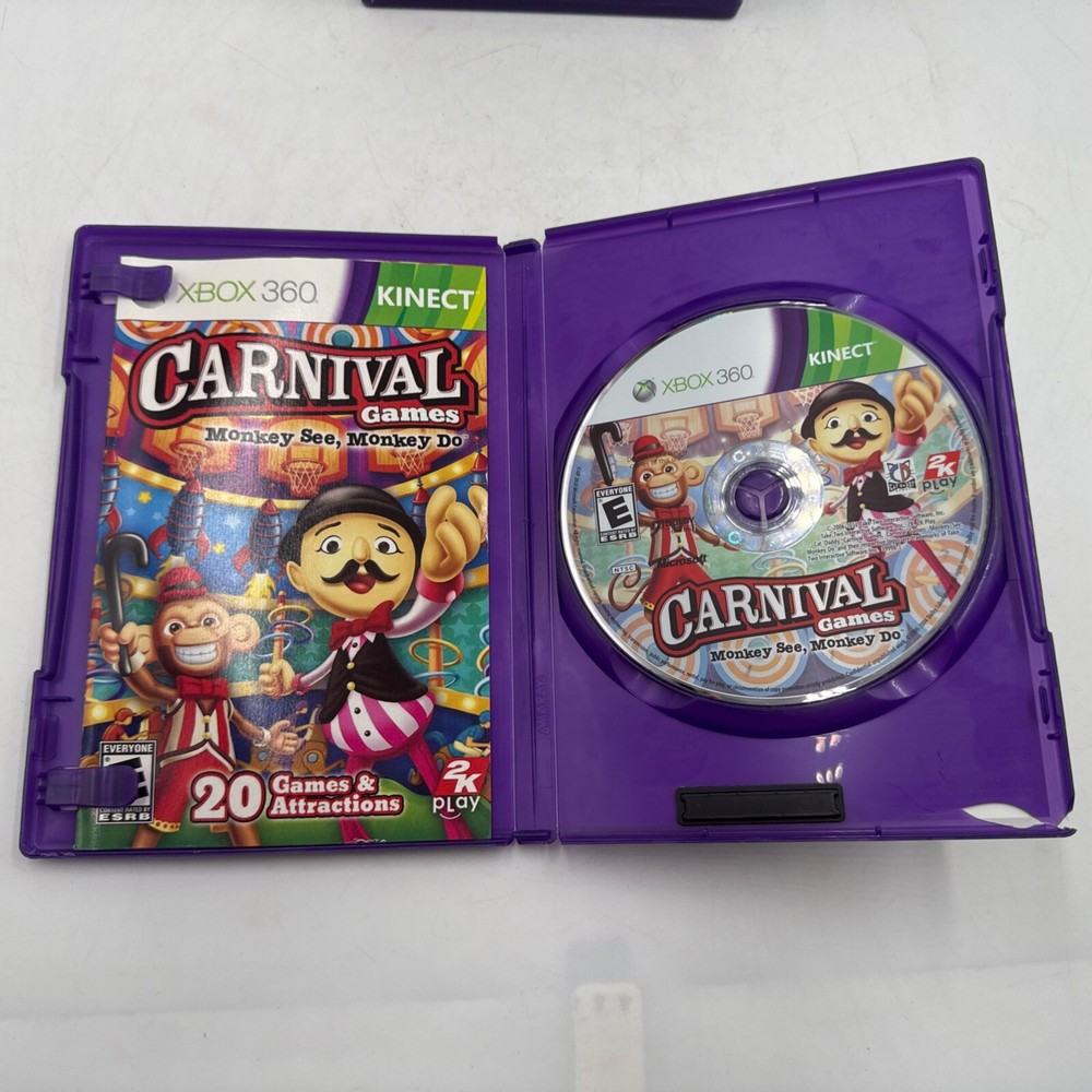 Xbox 360 Kinect Sensor Model 1414 with 6 Games Bundle -