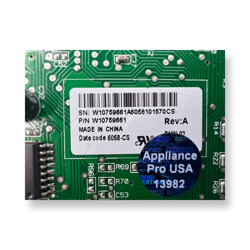 W10759661 WHIRLPOOL REFRIGERATOR CONTROL BOARD