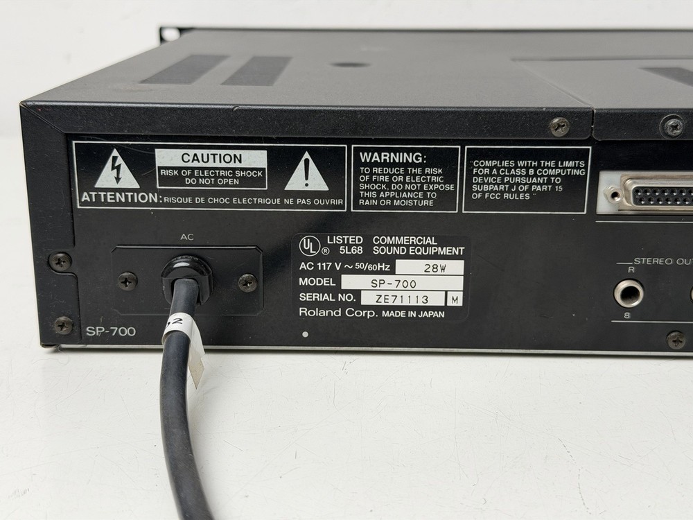 Untested Fully - Dim Display - Roland SP-700 Digital Sampler Playback Module