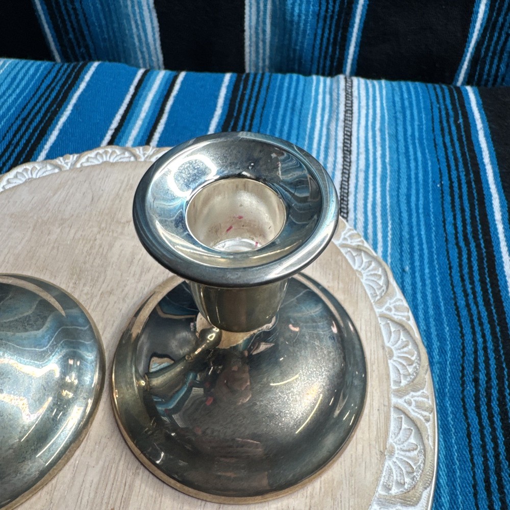 Wm. A. Rogers Silver Plated Candle Stick Holders Set