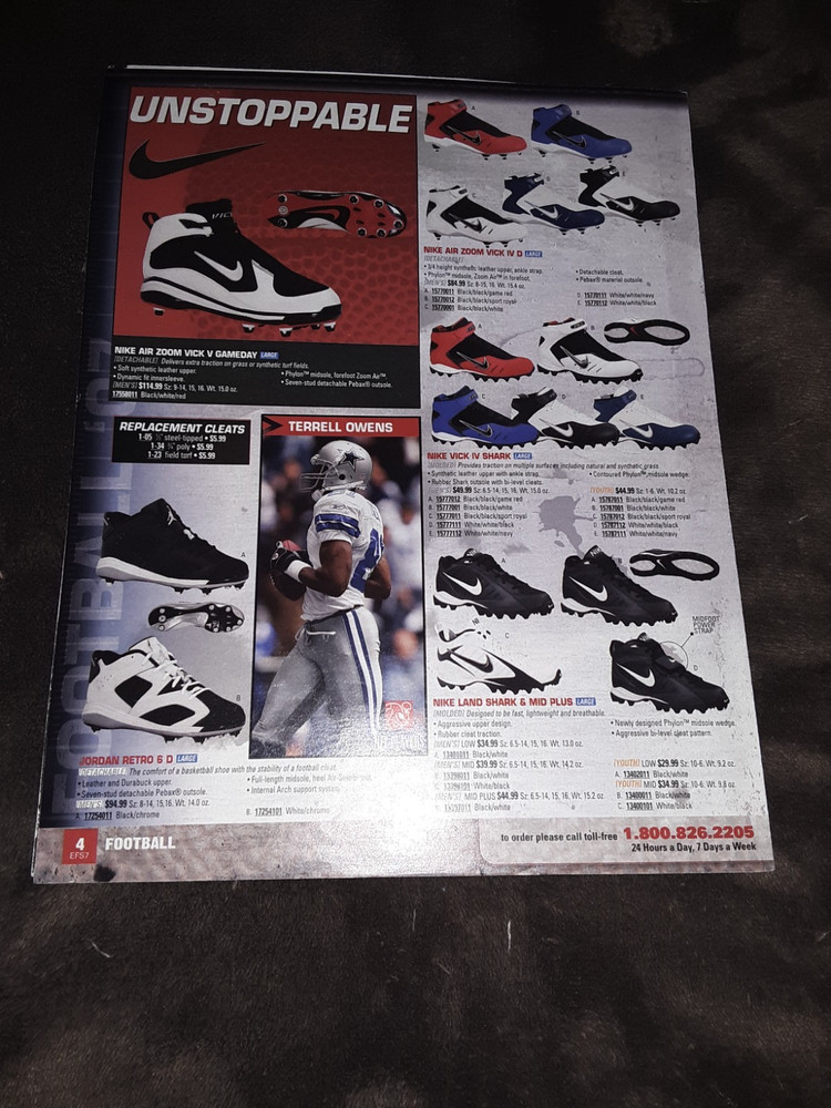 Vintage Terrell Owens Unstoppable Cleats Ad