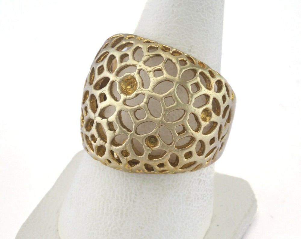 Ring Adjustable Ring Bezel Raw brass 18mm 8US inner size - Adjustable 2646