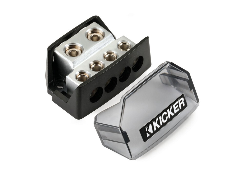 Kicker Car Audio DB4 Distribution Block Brass Accessories Solid Termination New