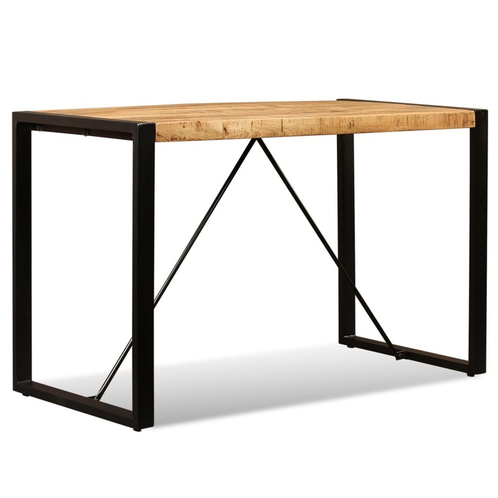 Dining Table Kitchen Table Dining Room Table Solid Rough Mango Wood vidaXL