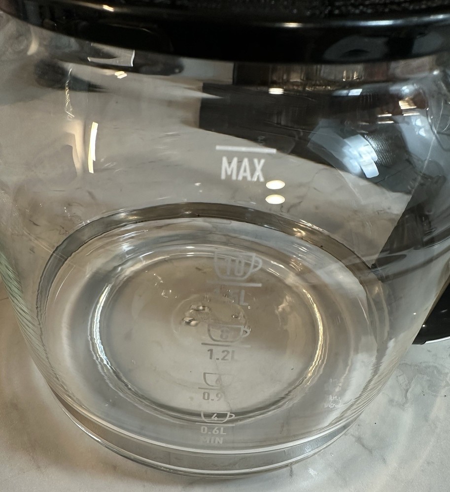 Haden Programmable 10 Cup Coffee Maker Black Glass Carafe ☕✨