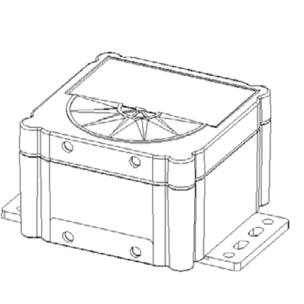 Solid State Gyro Electronic Black Deck/Bulkhead Mount Plastic Compass