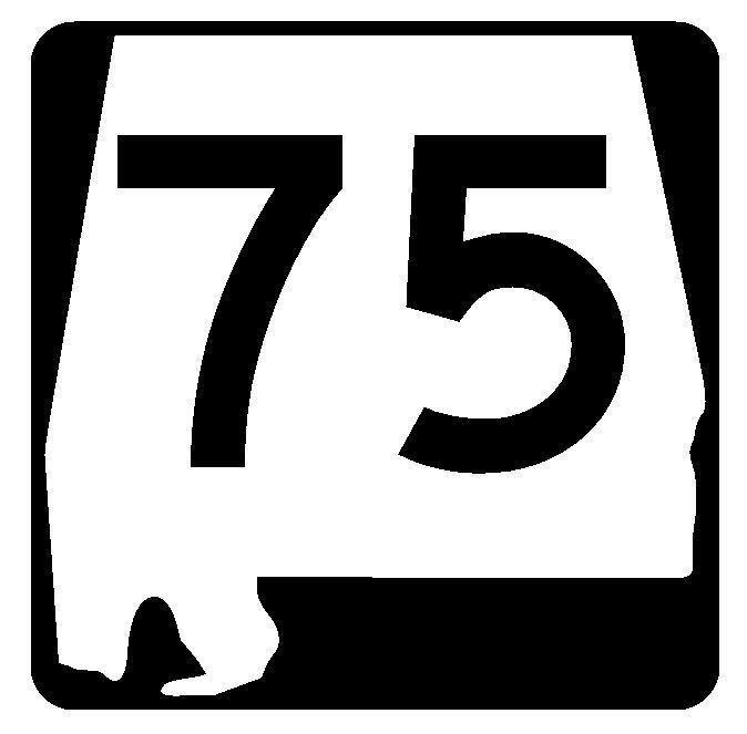 Alabama State Route 75 Sticker Decal