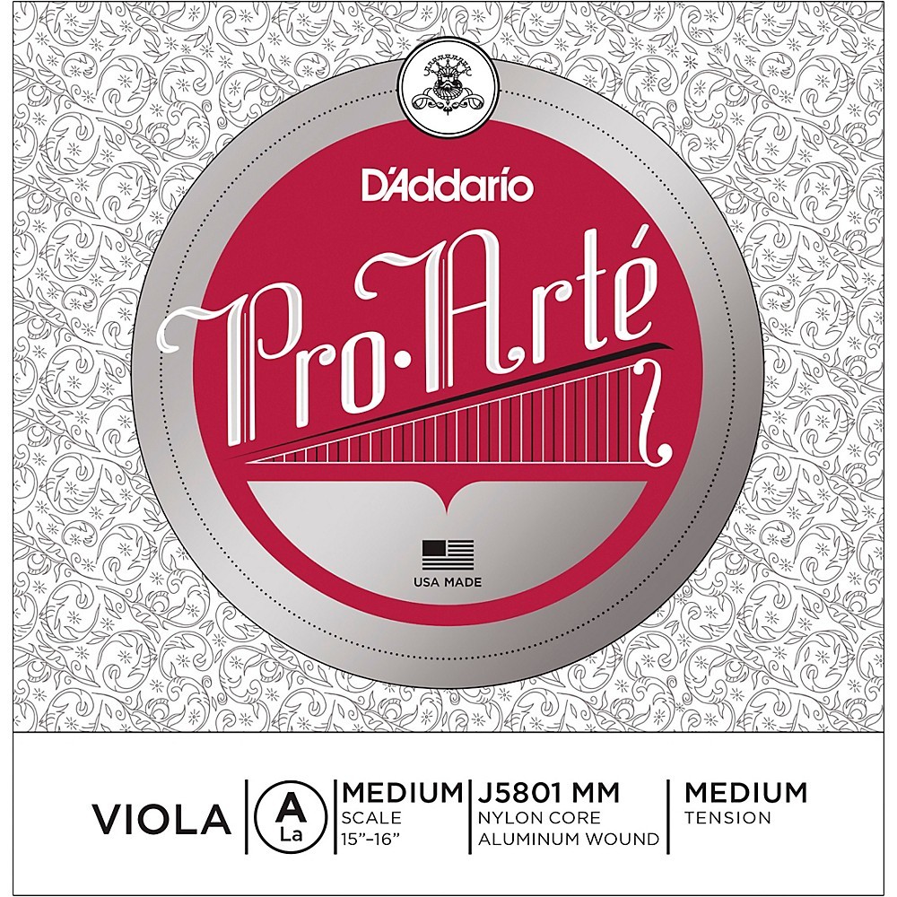 D'Addario Pro-Art Series Viola A String 15+ Medium Scale