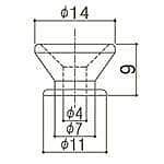 Gotoh EP-B2 Aged Chrome End Pin Strap Buttons