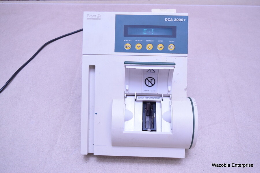 BAYER DCA 2000+ HEMOGLOBIN BLOOD ANALYZER WITH SR002810 PROGRAM CARD