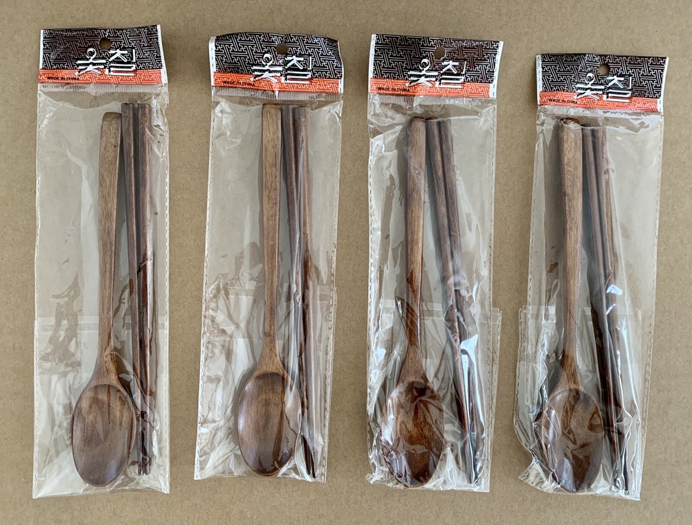 Wooden Spoon Set 4pair