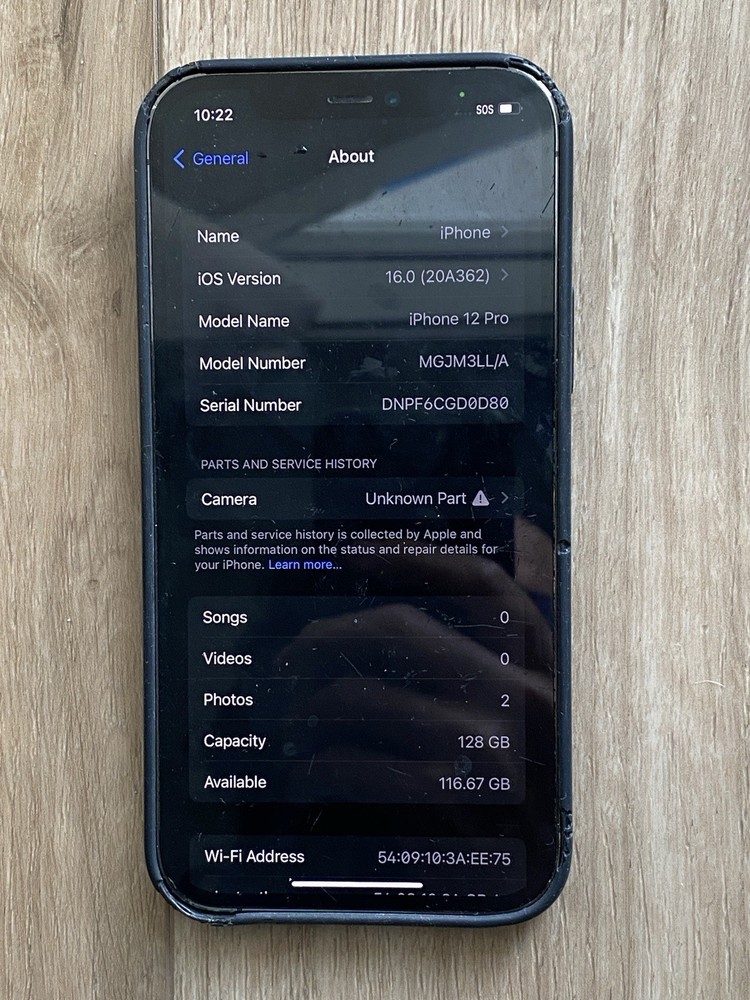At&T Apple iPhone 12 Pro 128GB [Read Description]