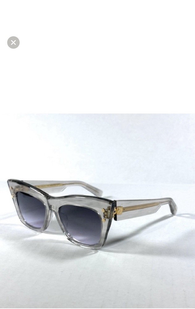 Balmain B-II BPS 03 GRY GLD Sunglasses. New. Authentic