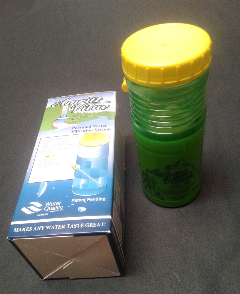 Jug personal Water Filtration System Amritt Votes with straw