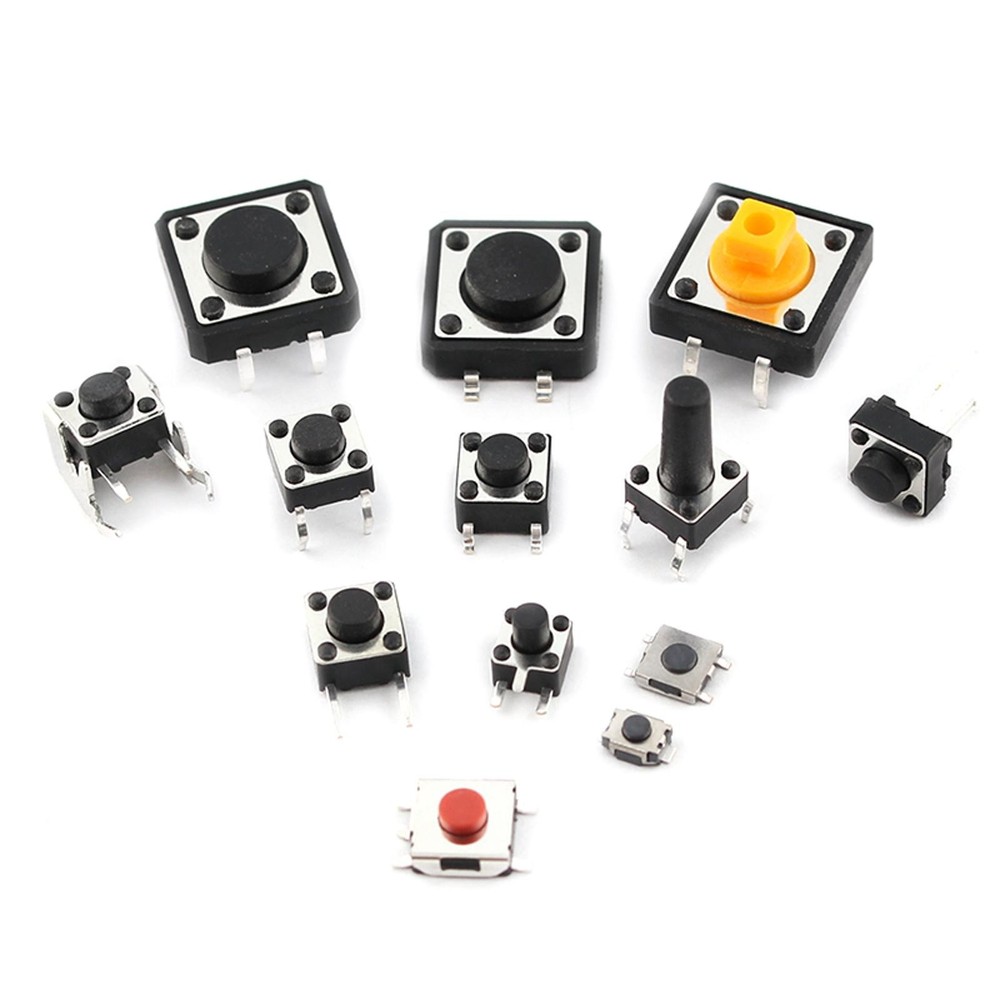 25-Type Micro Switch Push Tact Button ON/OFF Touch Button Switch Assortment Kit