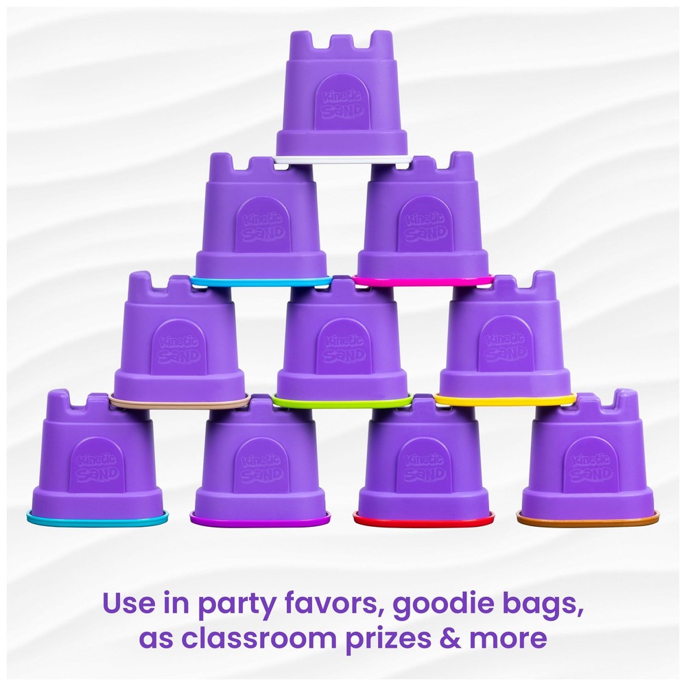 Kinetic Sand, Castle Containers 1, Multicolor 10-Pack
