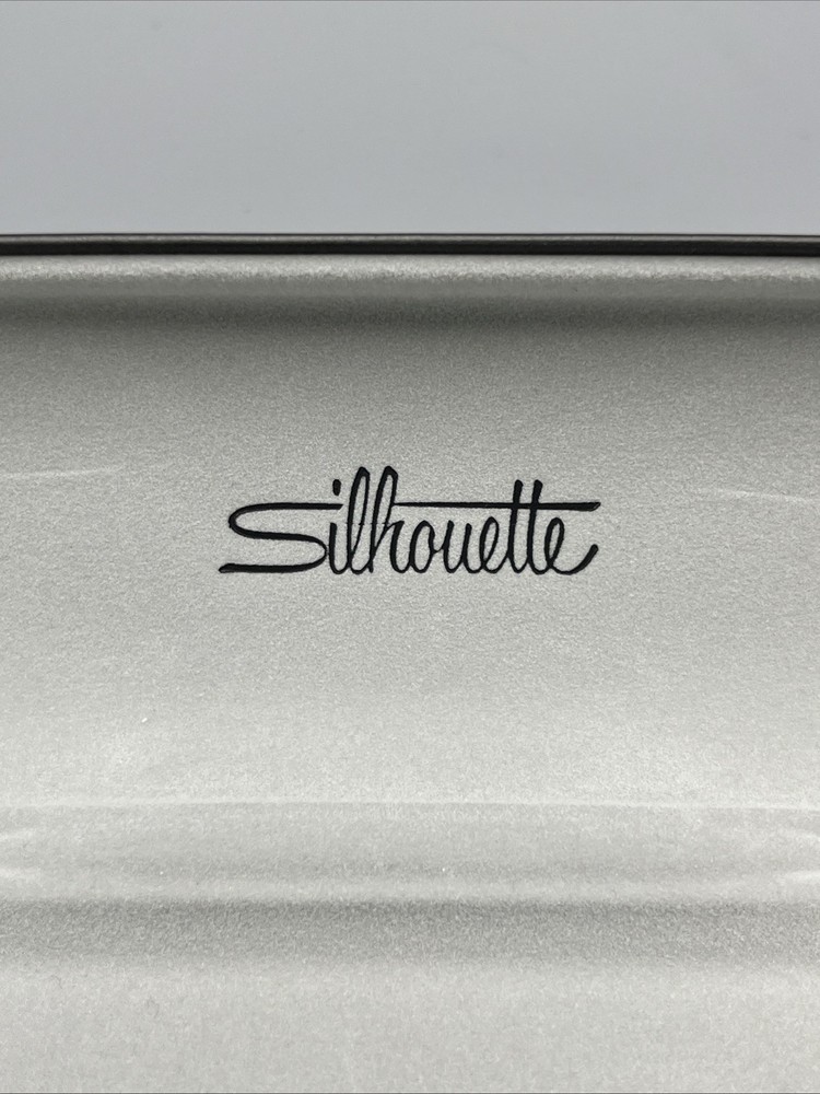 Silhouette Black Hard Clam Shell Eyeglasses Case