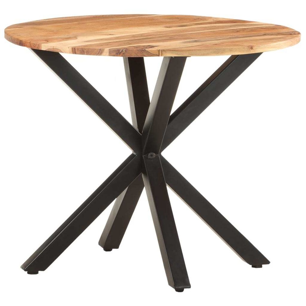 Side Table Round End Sofa Table Living Room Coffee Table Solid Wood vidaXL