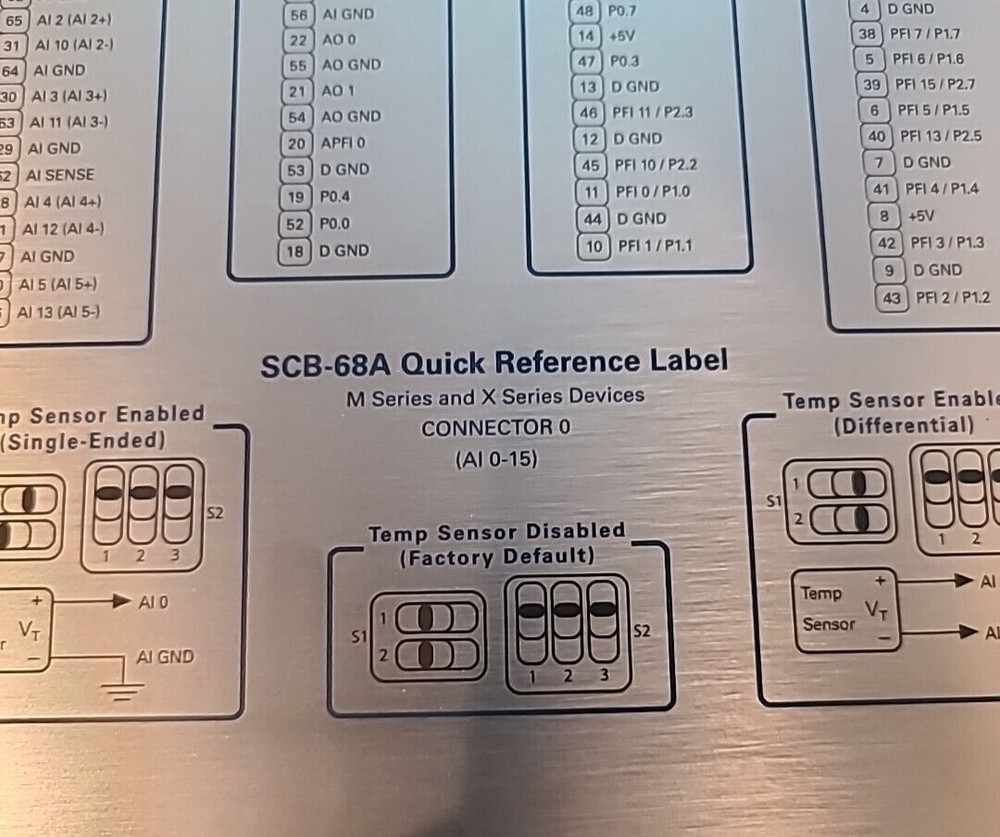 SCB-68A Terminal Block 154137B-01L