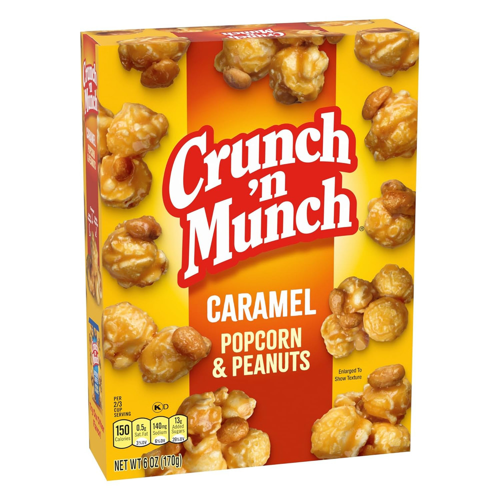 Caramel Popcorn with Peanuts, 6 Oz.