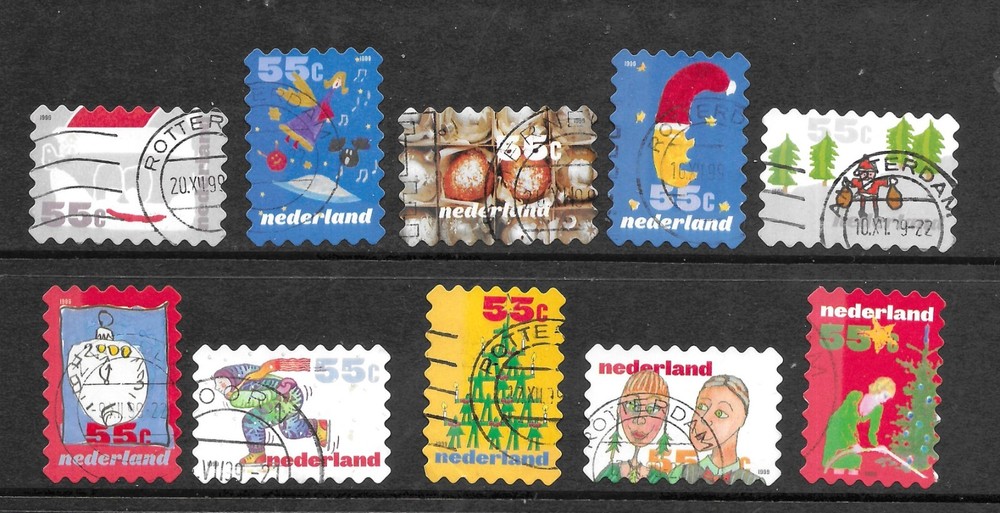 Netherlands 1999 - December Stamps - Used