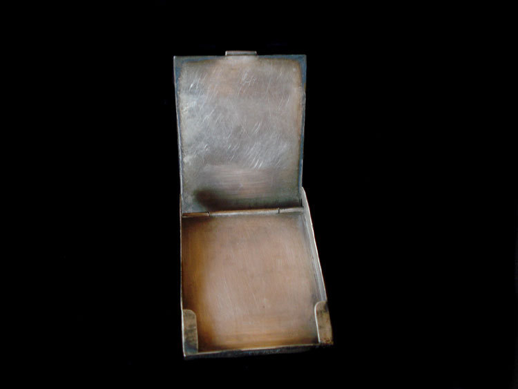 STERLING MATCHSAFE WITH OWNERS INITIALS ~ 1904 NEW YORK