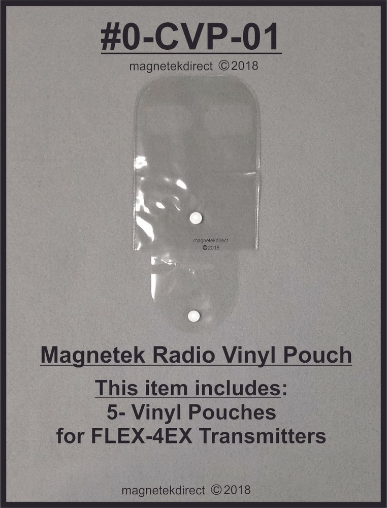 Magnetek Clear Vinyl Pouch for Flex 4EX Remote Control Transmitters Units