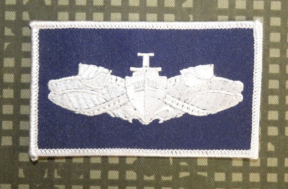 US Navy Surface Warfare Enlisted Embroidered Cloth Chest Patch