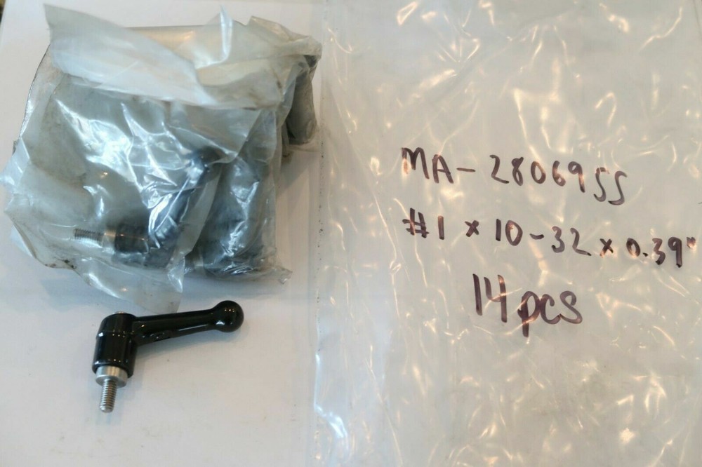 2 pcs MONROE ENGINEERING MA-28069SS #1, 10-32 Stud SS Insert Adjustable Handles