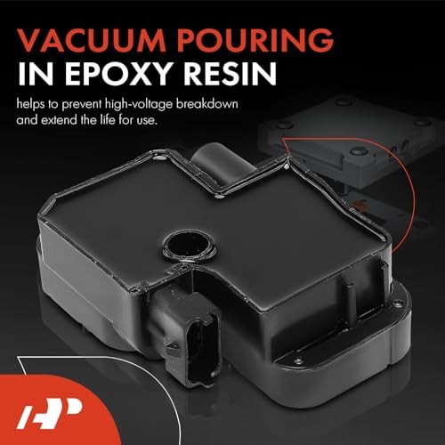 Engine Ignition Coil Pack Compatible with Mercedes-Benz E430 E500, CL500 Black