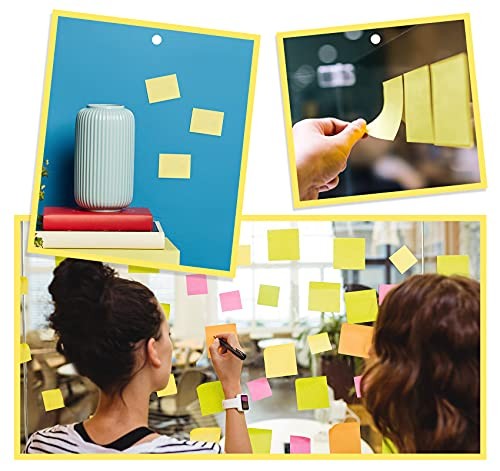 2400 Sheets Sticky Notes - 2 x 1.5 Notes Pads, Small Self 24 Packs-yellow