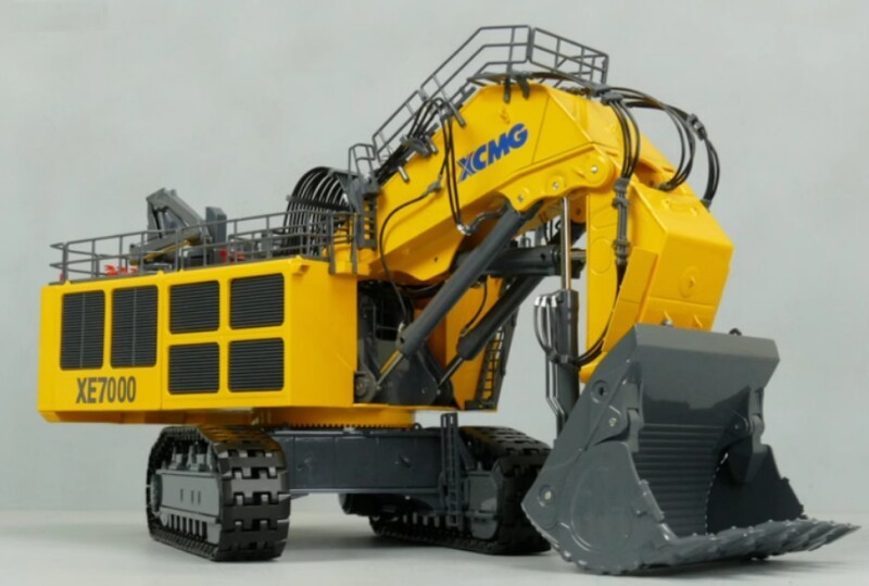 XCMG 1/50 XE7000 Mining Excavator Alloy Engineering Static Model